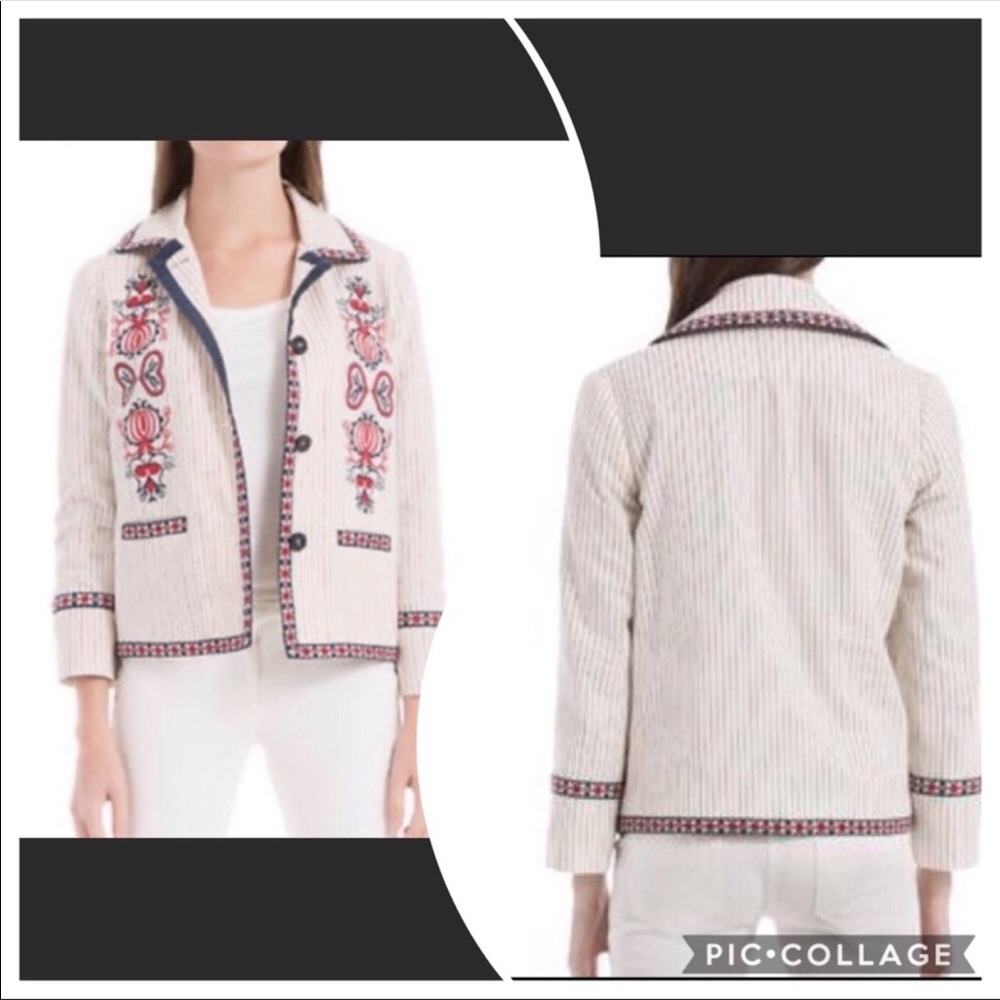 🆕 🌻 Max Studio “Natalie” Blazer Embroidered